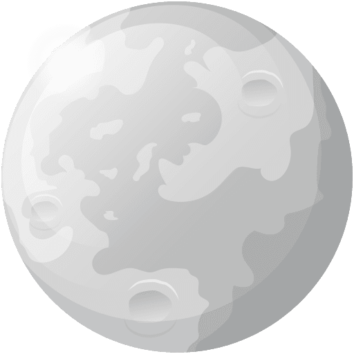 Illustrated Moon Surface
